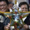 Two parishioners hold an ornamental lantern called a parol at St. Julie Billiard Catholic Church in San Jose, Calif., during a “Simbang Gabi” kick-off Mass Dec. 14, 2024. Simbang Gabi is a nine-day series of Masses celebrated by Filipino Catholics leading up to Christmas Day. The parols are said to be symbols of the Star of Bethlehem and are used to lead the processions before Mass during the celebration. (OSV News photo/David Maung)